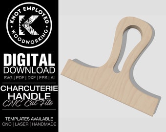 Charcuterie Board Handles | Handle Designs | Handle Templates | Charcuterie Board Template Digital Files - Svg Pdf Dxf