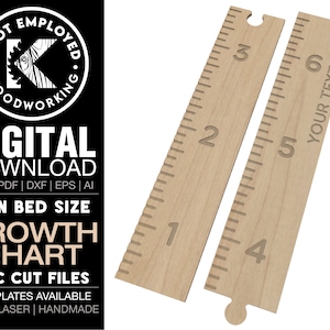 Growth Chart | Growth Chart Ruler | CNC Growth Chart | Family Growth Chart | Growth Chart Digital File - Svg Dxf Eps Ai Pdf