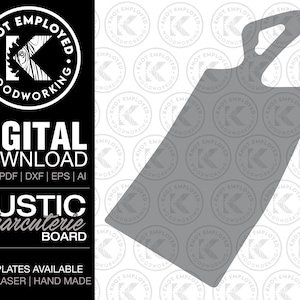 Charcuterie Board Template Digital File -Svg Pdf Dxf Eps Ai