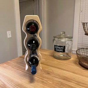 Wine Bottle Holder Modern Wine Rack Wine Holder Wine Rack Wine Storage Rack Wine Rack Digital Files Svg Pdf Dxf Eps Ai image 9