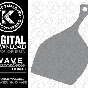 Charcuterie Board Template Digital Files - Svg Pdf Dxf Eps Ai