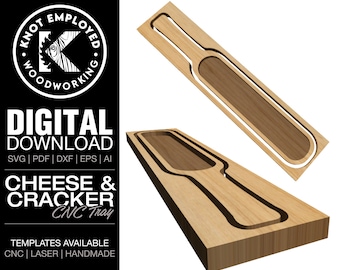 Cheese & Cracker Tray | Snack Tray | Appetizer Tray | Cheese Board | Charcuterie Tray | Serving Tray Digital Files - Svg Pdf Dxf Eps Ai