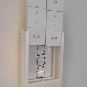 Philips Hue V1,V2 Dimmer, Light Switch Cover Plate & Holder–Remote Drop-in Model