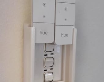 Philips Hue V1,V2 Dimmer, Light Switch Cover Plate & Holder–Remote Drop-in Model