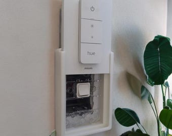 Philips Hue V2 Dimmer Holder – 3D Printed Light Switch Cover for NZ/Australia