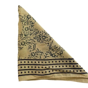 100% Cotton Bandanas, Bohemian Style Cotton Neck Scarf, Boho Soft Cotton Bandana, Cotton Neckerchief, Cotton Square Scarf gift handkerchief