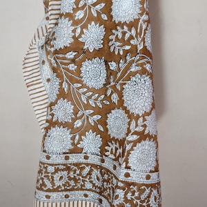 Cotton Sarong, Indian Hand Blockprint, Beach wrap, Skirt, Pareo, Shawl, Cotton Voile, Scarf, Sarongs, Block print, Floral, Summer