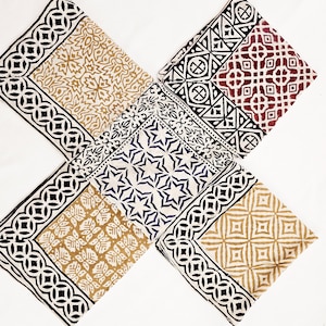 Bandana Set of 5 Organic Cotton Bandana Scarf, Neckerchiefs, Cowboy Bandana, Large Square Cotton Scarf