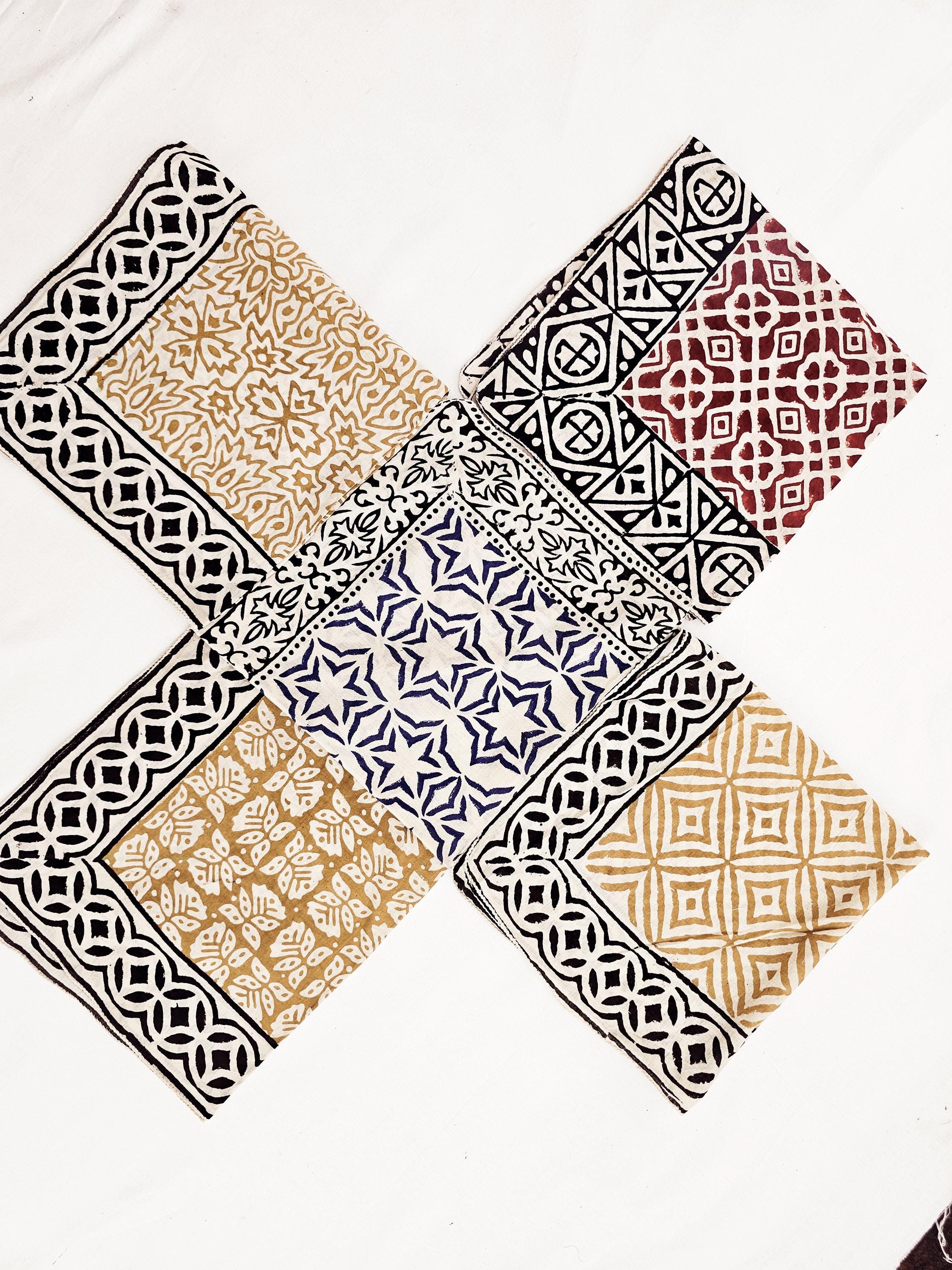 Juego de 5 pañuelos de algodón orgánico, diseño de cachemira, color vibrante, alta calidad, bufanda de invierno, diseño único