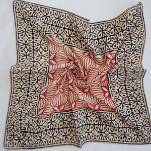 100% Cotton Bandanas, Bohemian Style Cotton Neck Scarf, Boho Soft Cotton Bandana, Cotton Cotton Square Scarf gift handkerchief Round Print