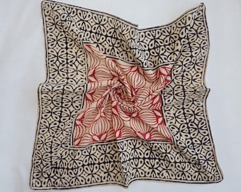 Bandanas 100% Algodón, Bufanda de Cuello de Algodón Estilo Boho, Bandana de Algodón Suave Boho, Bufanda Cuadrada de Algodón de Algodón