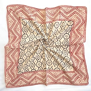 100% Cotton Bandanas, Bohemian Style Cotton Neck Scarf, Boho Soft Cotton Bandana, Cotton Neckerchief, Cotton Square Scarf gift handkerchief