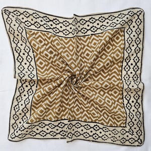100% Cotton Bandanas, Bohemian Style Cotton Neck Scarf, Boho Soft Cotton Bandana, Cotton Neckerchief, Cotton Square Scarf gift handkerchief