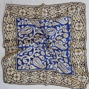 100% Cotton Bandanas, Bohemian Style Cotton Neck Scarf, Boho Soft Cotton Bandana, Cotton Cotton Square Scarf gift handkerchief Round Print