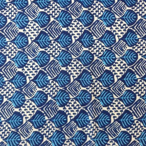 blue block print fabric cotton by the yard Fabric Hand dyed Blue Fabric, Indian Fabric Block Printed Fabric, Summer Fabric