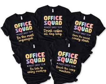Office Squad Shirts, Coworker Gift, Office Squad Shirt, Administrative Assistant Shirt, Office Team Shirt, Office Crew Shirt,School Office