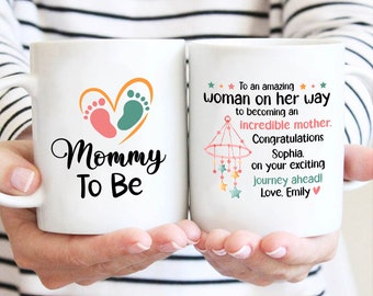 Personalized Dear An Amazing Woman Mug, Mother's Day Mug, Pregnant Mom Mug, Gift For New Mom, Mommy To Be Coffee Mug