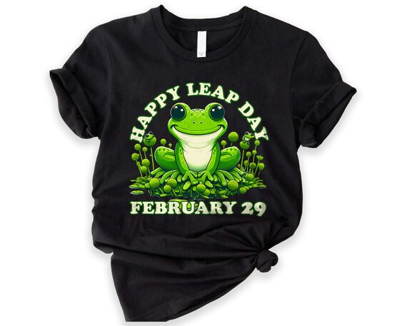 Funny Frog Leap Year February 29th For Kids Boys Girls T-Shirt Funny Frog Leap Year February 29th For Kids Boys Girls T-Shirt