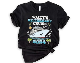 Ma croisière de retraite 2024, chemise de retraité, chemise de retraité 2024, cadeau de retraite, chemise de fête de retraite, cadeau pour retraité, croisière de retraite