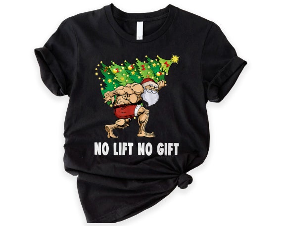 Merry Liftmas T-Shirt Ugly Christmas Sweater Gym Workout Tee Merry Liftmas T-Shirt Ugly Christmas Sweater Gym Workout Tee