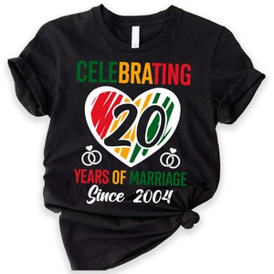 20th Wedding Anniversary Gift for Husband, Best Husband Best Wife, 20 Year Wedding Anniversary Tee for Him, Gift For Her