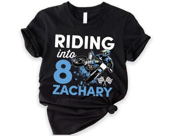 Motocross Birthday Shirt, MX Personalized Dirt Bike Birthday TShirt, Atv MX Birthday Tee, Moto Birthday MX Dirt Bike Birthday T-Shirt