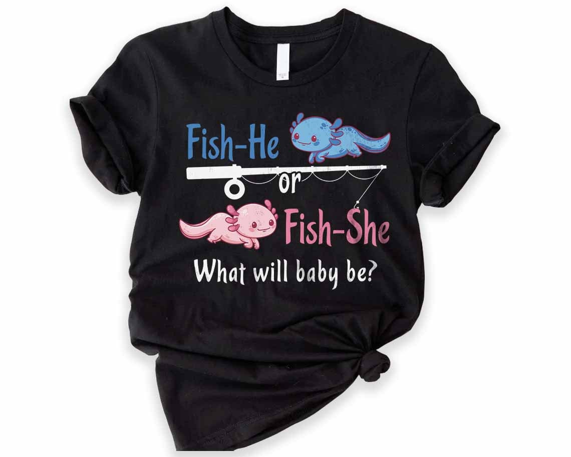 Fishing Gender Reveal Shirt, Fis-he or Fi-she Shirt, Fishing Theme Baby  Shower, Keeper of the Gender Tee, Cute Pregnancy Announcement Party 