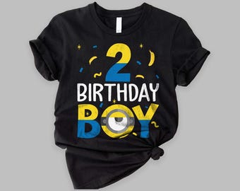Personnalisé maman papa du garçon anniversaire - chemise personnalisée Minion anniversaire chemise pour garçons - Minion anniversaire famille thème chemise assortie