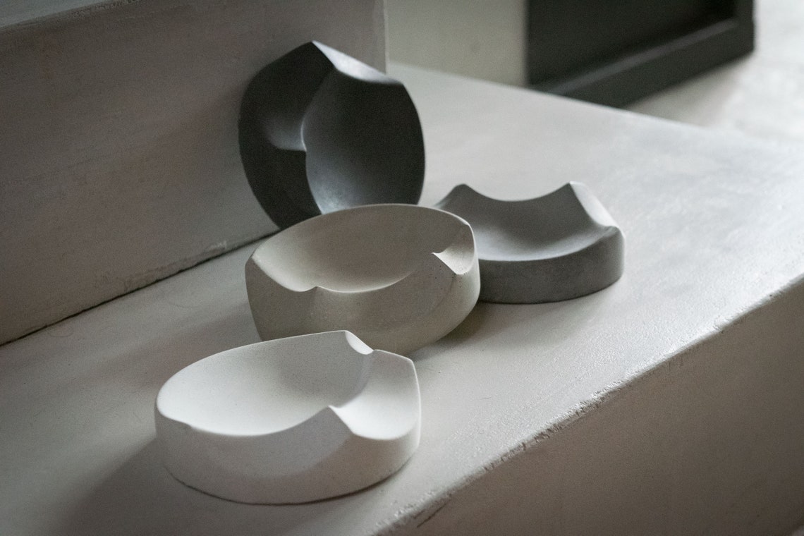 Concrete Soap Dish Concrete Soap Bottle Tray Modern Soap Etsy