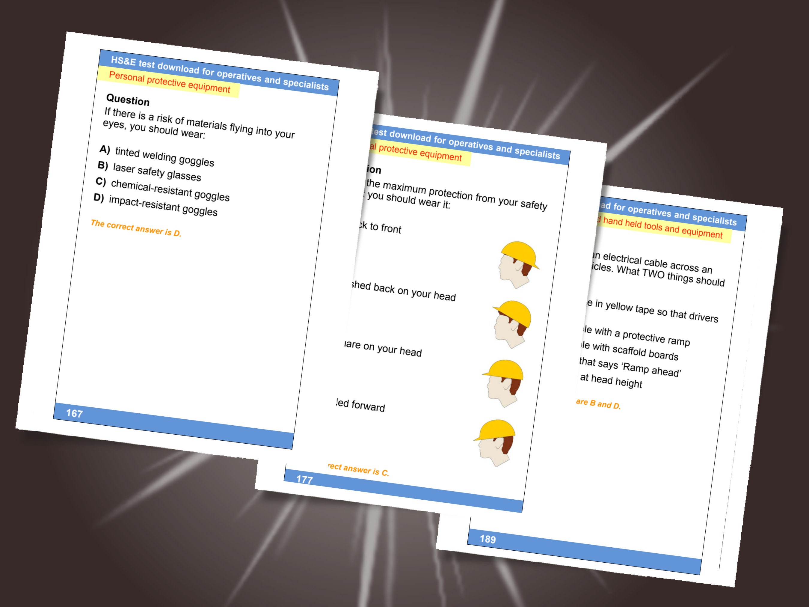 CSCS Construction Skills Card Test Health and Safety for Operatives 460