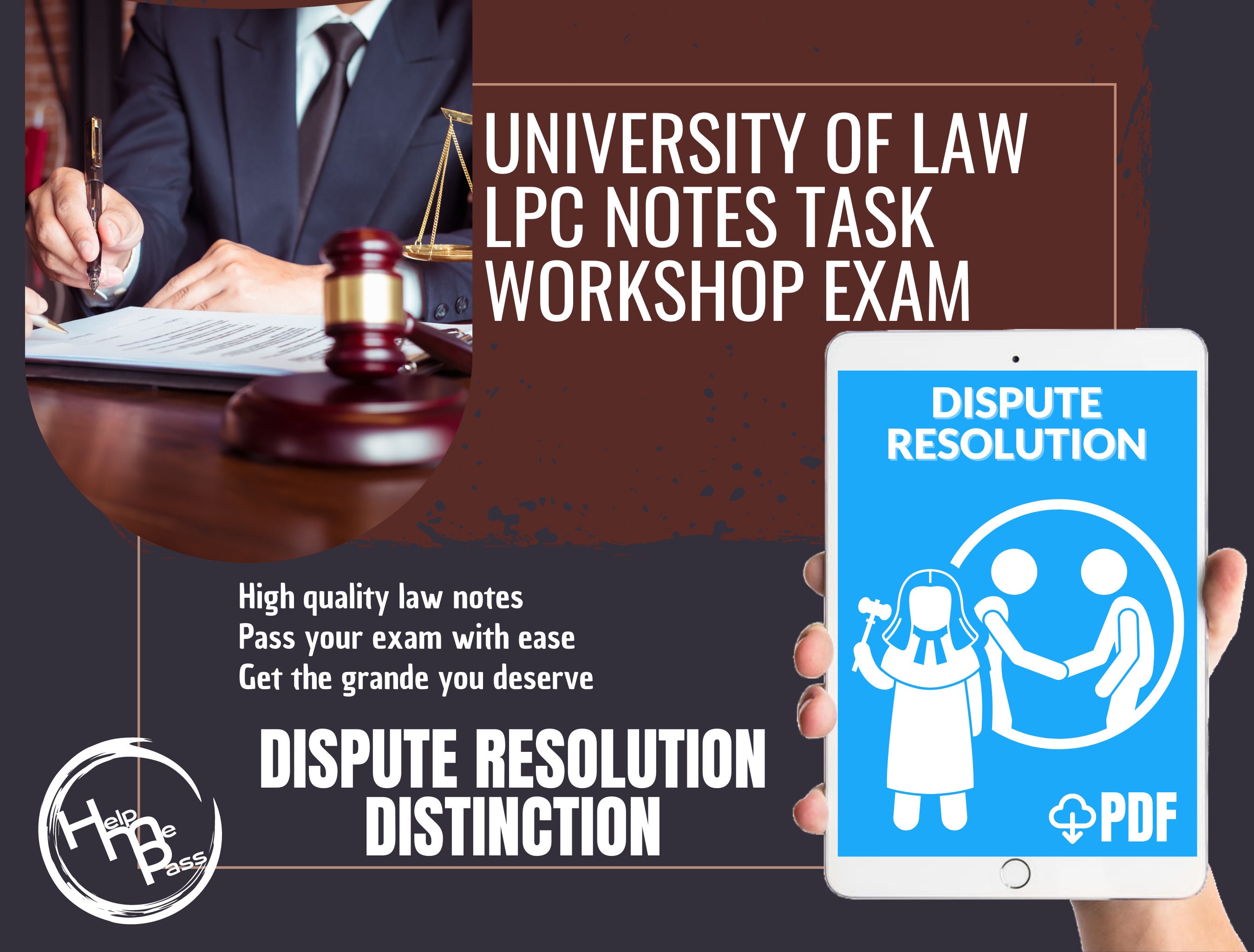 LPC Law Notes Dispute Resolution in PDF University of Law Distinction ...