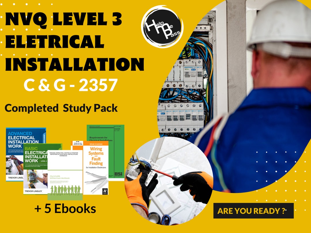 NVQ Level 3 Electrical Installation Course C&G 2357 Completed Etsy