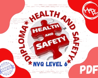 NVQ Level 6-diploma Gezondheid en veiligheid in pdf-bestand Verplichte antwoorden Beoordelaar geverifieerd