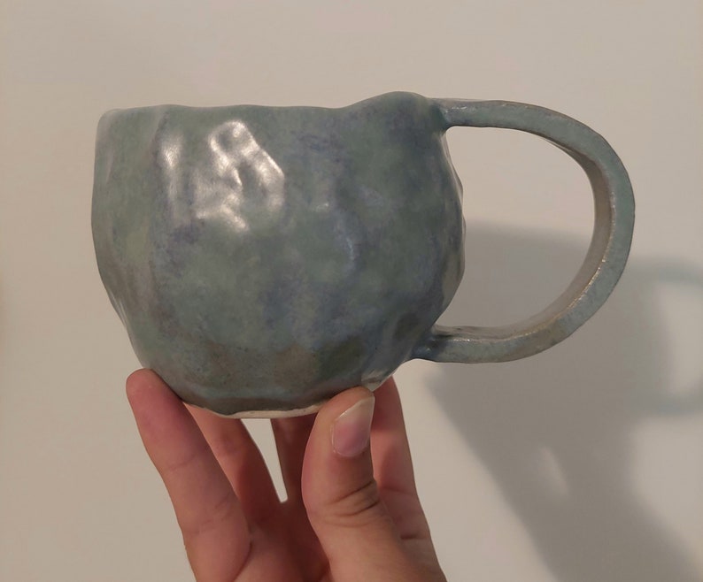Blue Mug with Handle image 1