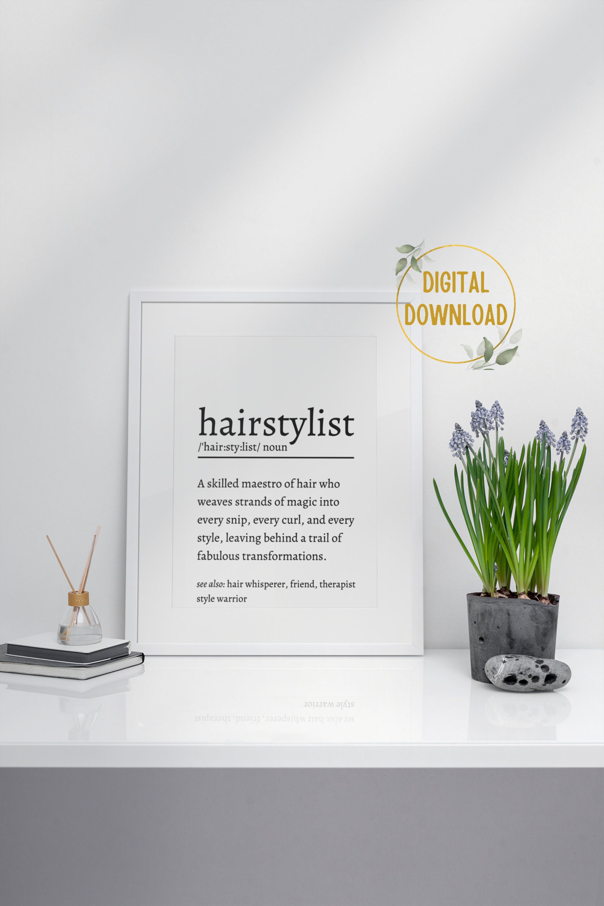 Hairstylist Definition Print, Hairstylist Gift, Hairdresser Gift, Gifts for Hairstylists, Hair