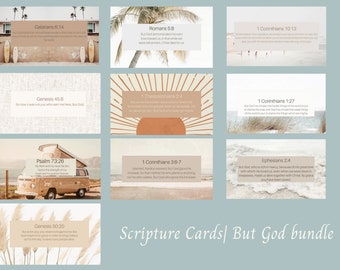 Printable verse cards | Scripture Cards | Prayer Cards | But God statements | bible memorization | Bible affirmation cards