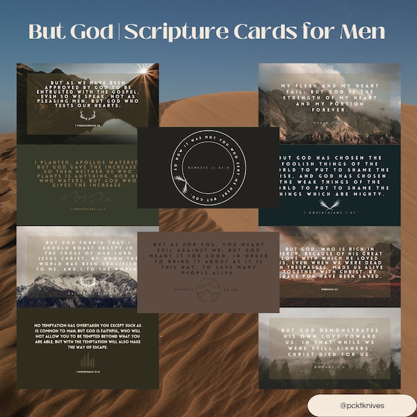 Aber Gott | Schriftkarten für Männer | Gebetskarten | Christliche Geschenke für Männer | Bibel Auswendiglernen | Bibel Affirmationskarten |