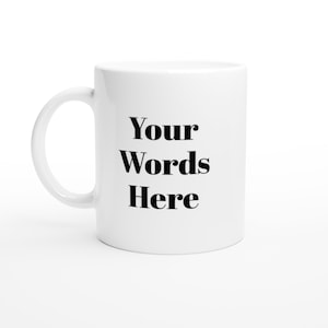 Taza de café de cerámica personalizada: regalo personalizado para cualquier ocasión: taza única apta para lavavajillas