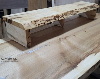 Monitor Stand Live Edge Maple (Ambrosia)