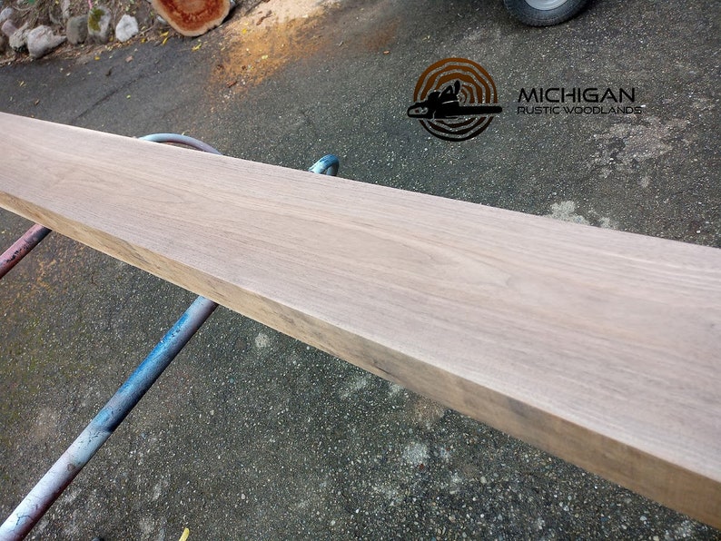 A Black Walnut Fireplace Mantel Shelf 8 X 4 Etsy