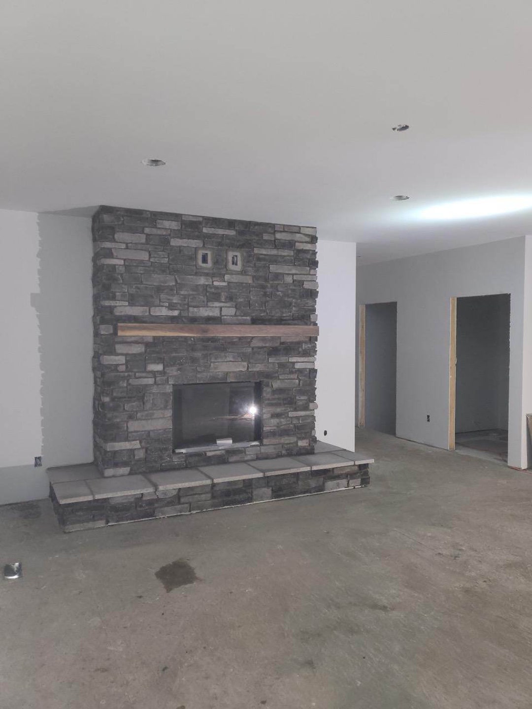 A Black Walnut Fireplace Mantel Shelf 8 X 4 Etsy