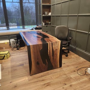 Escritorio Waterfall Epoxy River - Ejecutivo de oficina