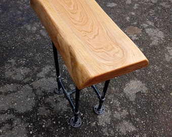 Live Edge Bar Stool Cherry Wood