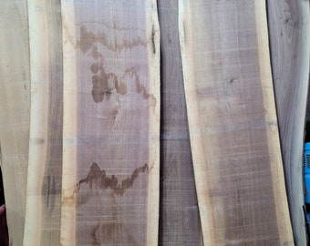 Black Walnut Live Edge Slabs (17-21"W x 8'L) kiln dried bar top table tops