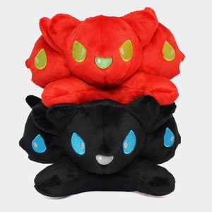 Cerberus Plush - Hades Red - Black - Brown