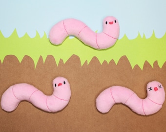 Worm Keychain or Plush