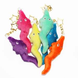 String worm keychain