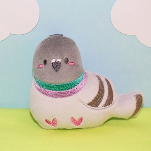 Pigeon Plush Keychain