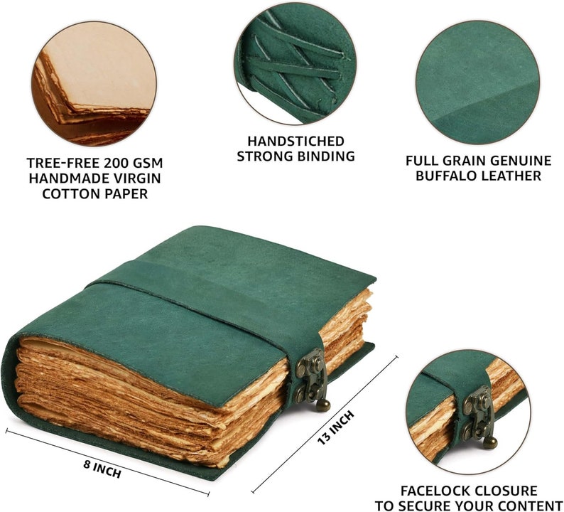 Leather grimoire, travel journal