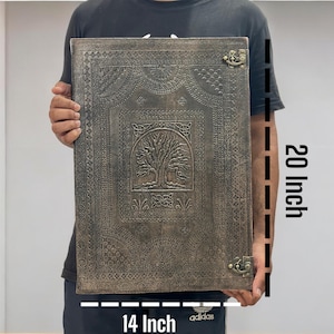 large Leather Journal 400 pages, Tree Of Life, Spell Book of shadows journal, Leather Notebook, Gift for Him or Her ,10x7 Inches